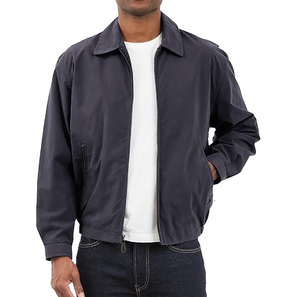 London Fog Men's Microfiber Bomber Jacket at Amazon Men's Clothing